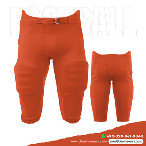 Pantalon de football américain série 100, solide et intégré, avec protections intégrées, tissu durable, grande taille, pour l'été, pour les entraînements et les matchs, pour adultes - Product Image 5