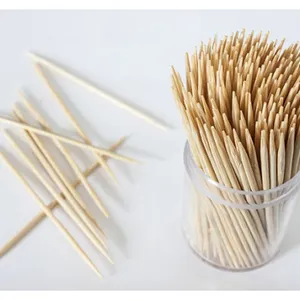 Chinese Bamboo Toothpicks packed in Colorful Plastic Tooth pick Bottle
