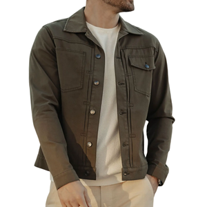 Vêtements professionnels, nouveaux arrivages, vestes en toile pour hommes en coton respirant à manches longues, vestes pour hommes, veste pour homme - Product Image 4