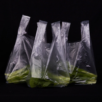 Sac en PE biodégradable et recyclable pour T-shirt, avec design estampé à chaud, multicolore, thermosoudé, pour l'emballage alimentaire des supermarchés et des fruits