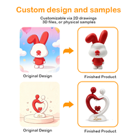Op maat gemaakte Kawaii groente hars figuurtjes OEM cartoon speelgoed 3D modellering huisdecoratie educatief cadeau