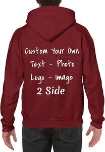 เสื้อสเวตเชิ้ตยูนิเซ็กซ์ผ้าเฟรนช์เทอร์รี่แบบมีซิป 1/4  ทรงโอเวอร์ไซส์ ผ้าฝ้าย 100% หนานุ่ม กันลม มีกระเป๋า รับผลิตตามสั่งแบบ OEM ขายส่ง - Product Image 5