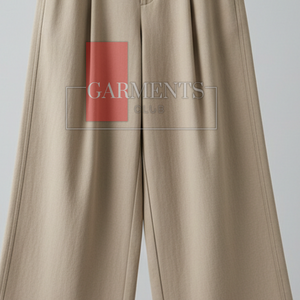 Pantalons cargo amples pour hommes en coton 100% avec plusieurs poches, légers, décontractés, streetwear, logo personnalisé, devant plat, coupe mi-lâche - Product Image 2