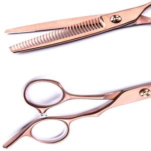 Ensemble professionnel de ciseaux de coiffure et de ciseaux à effiler en or rose, ensemble professionnel de ciseaux de barbier avec étui, fabriqué par Life Care Instr - Product Image 4