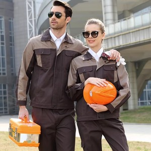 Chaqueta de uniforme para hombre para Taller de fábrica, soldador eléctrico, reparación, traje de algodón con múltiples bolsillos, logotipo impreso, trabajo antiestático - Product Image 6
