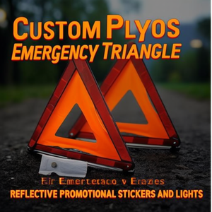 Adesivi e Luci Riflettenti Promozionali Personalizzati per Triangoli di Emergenza Plyos - Product Image 3