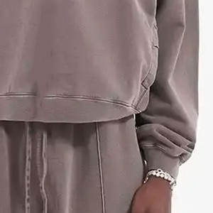 ชุดกีฬาสไตล์ไฮสตรีทสำหรับผู้ชายชุดวอร์มฤดูหนาวคุณภาพสูงไซส์ใหญ่พิเศษระบายอากาศได้ดีแบบปักแห้งเร็ว - Product Image 5