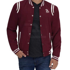 Vestes Varsity d'hiver pour hommes personnalisées respirantes col montant avant logo nouveauté vente en gros - Product Image 3