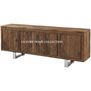 Admirable Designer Home Center Table Bamboo Wood y Material de aluminio Luxury Wedding and Events Mesa decorativa Precio más barato - Product Image 6