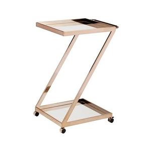 Chariot de service alimentaire au design simple, de la plus haute qualité, en fer et en bois, couleur marron, chariot de cuisine, chariot par Home Arts - Product Image 4