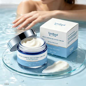 Crème pour le visage au peptide de cuivre bleu, hydratation intense, réparation de la peau, anti-âge, hydratant, marque privée, usine OEM - Product Image 1