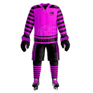 Uniforme de hockey sur glace, équipement de hockey compétitif, uniforme de hockey sur glace, tenue d'équipe professionnelle, uniforme de hockey sur glace, vêtements de match de club - Product Image 1