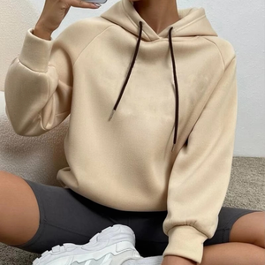 Sweat-shirts d'hiver pour femmes, fabrication OEM, décontractés, imprimés sur le devant, tricotés, 100% coton, écologiques, coupe ample, coupe ample, grande taille - Product Image 5