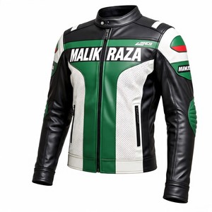 Fabricant bas quantité minimale de commande veste de moto en cuir personnalisée | Fournisseur d'or marque privée en gros | Prêt Tech Pack personnalisé - Product Image 5