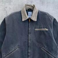 Chaqueta Bomber Reversible con Cremallera para Hombre, Otoño, para Exteriores, OEM, Ropa de Trabajo Personalizada, Logotipo Frontal, Poliéster/Algodón, Lona, Estilo Camionero, 12oz, Detroit