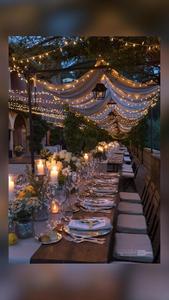 Guirlande de fleurs de souci artificielle faite à la main indienne avec support et éclairages pour la décoration de fête de mariage - Product Image 4