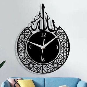Grandes horloges murales décoratives en métal avec des dessins ouverts et des mécanismes d'engrenage exposés pour un style unique - Product Image 1