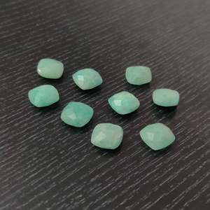 <span class=keywords><strong>Amazzonite</strong></span> naturale 10x10mm cuscino briolette 3.8 cts pietra preziosa sciolta <span class=keywords><strong>amazzonite</strong></span> <span class=keywords><strong>verde</strong></span> per la creazione di gioielli - Product Image 5