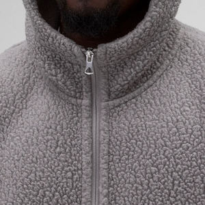 Organic Fleece <b>Men's</b> Hoodies <b>Jackets</b> 100% Polyester <b>Men's</b> Pockets Sweatshirt <b>Jacket</b> Teddy <b>Flannel</b> Full-Zip Hoodie <b>Men</b> Hoodies - Product Image 5