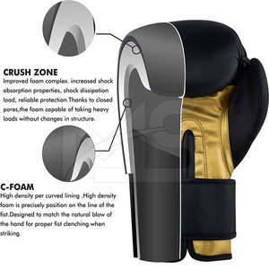 Customizable Men's Leather <b>Boxing</b> <b>Gloves</b> for <b>Martial</b> <b>Arts</b> Design Your Own New Style with Logo - Product Image 3
