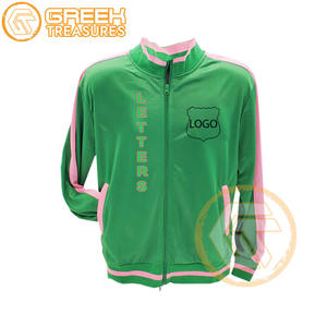 Alpha personnalisé |   Veste universitaire en molleton de coton Kapa brodée, sororité, haute qualité, respirante, séchage rapide, fermeture éclair, vestes pour femmes - Product Image 4