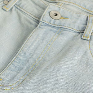 Jeans en denim pour homme, personnalisable, taille mi-haute, coupe droite, pantalon décontracté avec tissu respirant et confortable à séchage rapide - Product Image 6