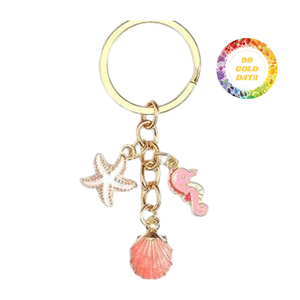 Llavero de Concha Marina Real, Pulido a Mano, Accesorio Inspirado en la Playa - Product Image 1