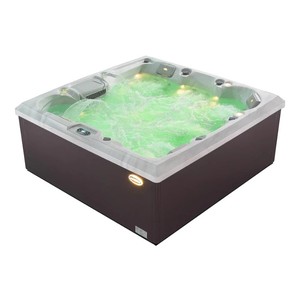 อ่างน้ำร้อนพกพาแบบสี่เหลี่ยมสำหรับ 6 คน พร้อมระบบนวดด้วยน้ำและไฟ LED พร้อมระบบควบคุมอัจฉริยะ - Product Image 3