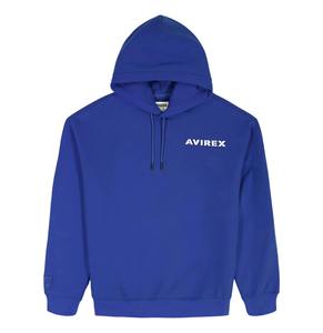 Sweat à capuche unisexe de haute qualité avec fermeture éclair, bleu, style Avirex, imprimé personnalisé DTG/DTF, en molleton de coton, logo sur le devant, pour homme, taille plus - Product Image 1