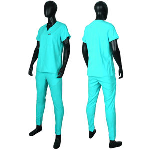 ชุดพยาบาลชุดแผงถักคอวีสำหรับผู้หญิง - Product Image 1