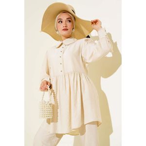 Ensemble 2 pièces pour bébé avec col en dentelle et détails multicolores en pierre TR - Product Image 2