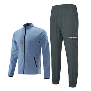 Chándal Jogger ligero con cremallera para hombre de otoño, conjunto de ropa deportiva, chándales transpirables de alta calidad de grosor pesado para hombre - Product Image 3