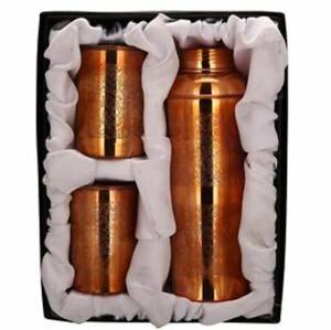 Bouteille en cuivre faite à la main de qualité supérieure avec taille personnalisée disponible à un prix abordable depuis l'Inde - Product Image 1