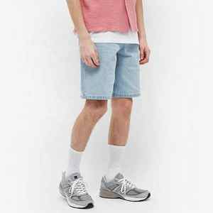 Shorts en jean personnalisés pour hommes Rivet Buttons Five Pocket 100% Cotton Denim shorts pour hommes - Product Image 3