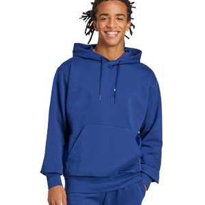 Autumn Winter Wholesale 100% Cotton 350G Regular Fit <b>Pullover</b> <b>Mens</b> Fleece Hoodie Custom Logo OEM Streetwear - Product Image 2