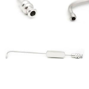 Cannule de sinus courbée courte de 2,5 mm en acier inoxydable chirurgical, tube d'aspiration, instrument manuel, kit professionnel pour la chirurgie générale, certifié CE - Product Image 1