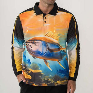 Camisetas de Pesca Personalizadas de Manga Larga, Sublimación, Protección UV UPF 50, Secado Rápido, Transpirables, Ropa Deportiva para Hombre - Product Image 4