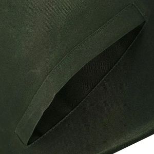 Tablier maçonnique personnalisé brodé en velours vert avec centre blanc, franges dorées, symbole croix, style classique, insigne à coudre sur vêtement - Product Image 5