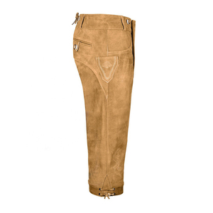 Lederhosen de cuero bávaro para hombre, Lederhosen marrón nuevo, Oktoberfest con bordado, todos los tamaños, grosor ligero - Product Image 6