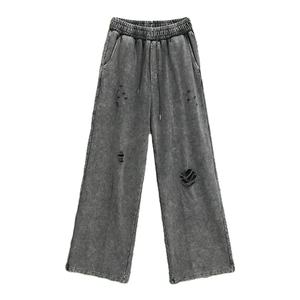 Chándales Personalizados para Hombre de Alta Calidad, Estilo Holgado, Lavado Ácido, Hombros Caídos, Desgastados, con Cierre, Talla Grande, Logotipo Personalizado - Product Image 4