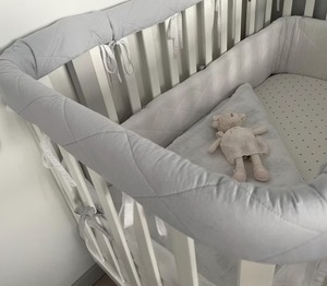 Cubierta acolchada de riel protector para cuna, relleno suave, protector de riel de cuna de seguridad, protector de dentición - Product Image 3