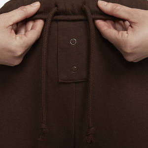 Leggings de yoga holgados de cintura media para mujer, 100% algodón polar, pantalones de invierno para entrenamiento con logo personalizado y cierre con cordón - Product Image 5