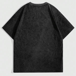 Camiseta de Hombre 2025, Nueva, de Alta Calidad, Estilo Y2K, con Estampado de Letras, Lavado Pesado, Color Lavado, Manga Corta, Hip Hop, 100% Algodón, Ecológica - Product Image 2