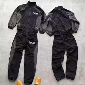 Chaqueta de Nailon y Pantalones Deportivos de Talla Grande para Invierno, Fabricantes Personalizados, Chándal Cortavientos para Hombre - Product Image 1