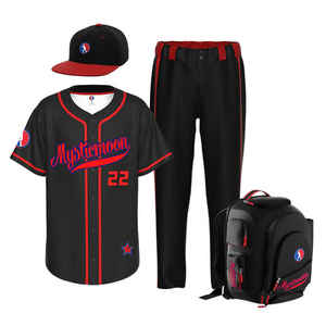 Vente en gros de chemises de style uniforme de baseball à broderie personnalisée pas cher maillot de baseball vierge vêtements de sport chemises respirantes de grande taille - Product Image 6