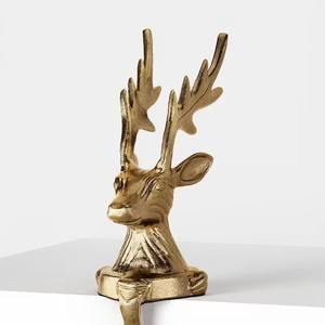 Soporte de calcetín de Navidad de Metal de Venta caliente copo de nieve Santa Reno trineo decorativo vacaciones chimenea soporte - Product Image 1