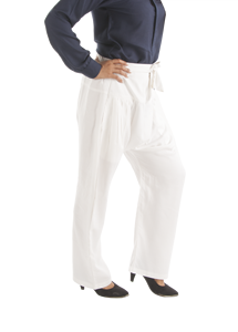 Trendy Fashionable Eco-Friendly Bamboo Drawstring Waist Elastic Back <b>Pants</b> for <b>Women</b> Mid Waist Casual Trousers for <b>Summer</b> - Product Image 5