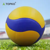TOPKO-pelota de voleibol suave para hombre y mujer, voleibol de playa de cuero PU, 5 colores
