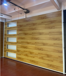 Vente en gros <span class=keywords><strong>de</strong></span> portes <span class=keywords><strong>de</strong></span> <span class=keywords><strong>garage</strong></span> sectionnelles automatiques en acier pour villa résidentielle <span class=keywords><strong>avec</strong></span> surface finie pour passage piétonnier - Product Image 2