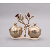 Bol à chocolat de luxe en métal, design arbre de grenade doré fait main, pour centre de table, cadeau de mariage